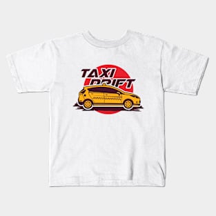 Taxi Drift Kids T-Shirt